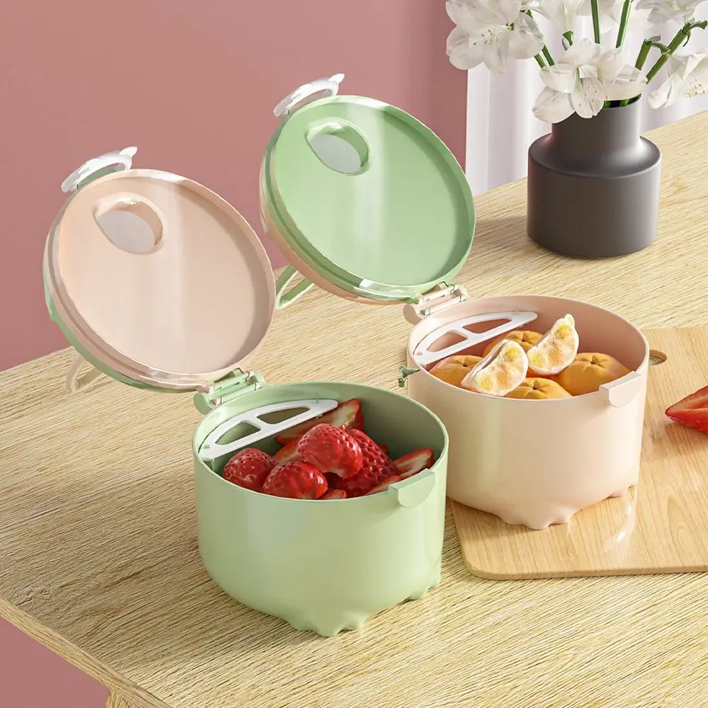 Seal Jar Cartoon Feeding Lunch Box Candy Color Baby Milk Powder Box Toddle Snacks Container Essential Cereal Food Storage Box