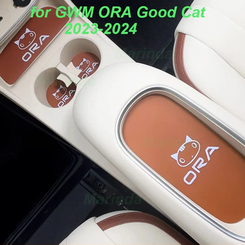 

Car Central Console Slot Pads for GWM ORA Good Cat 2023-2024 Cup Mats Anti-Slip Mat Dustproof Cover Interior Accessories