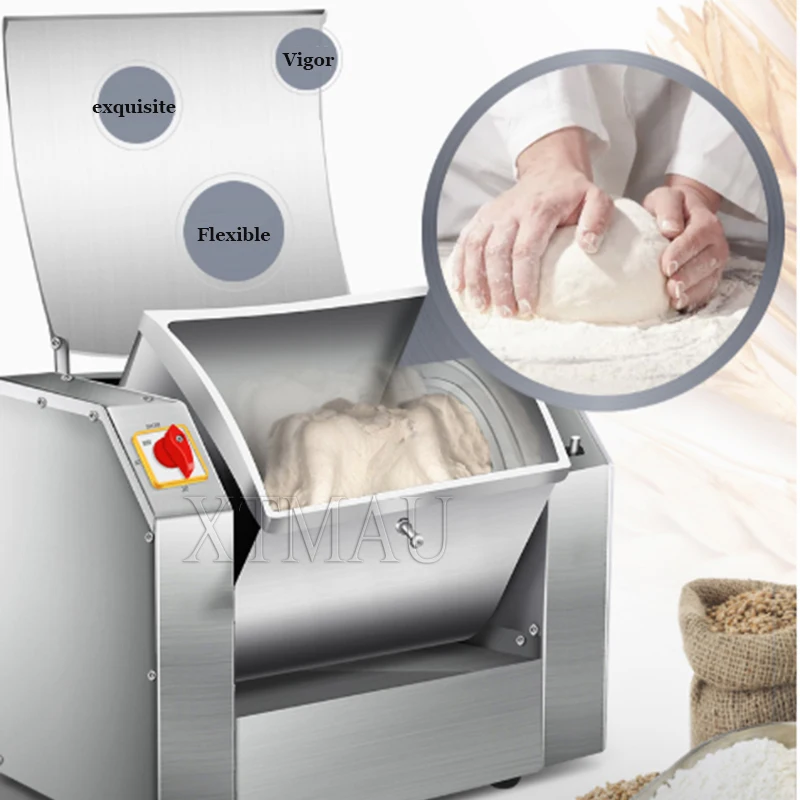 Commercial Bakery 10kg Flour Mixing Machine   Dough Mixer Commercial Dough Kneading Machine for Bakery Bread Pizza Making