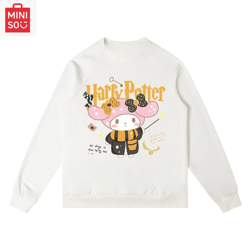 

MINISO collaborates with Sanrio Company, Ltd. Printed sweatshirt long-sleeved loose cartoonish casual and cute for girls boys