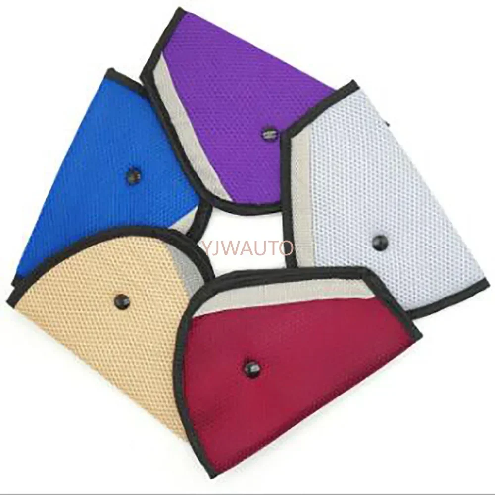 

Universal Car Seat Belt Safety Covers Auto Harness Mesh Triangle Seatbelt Clip Booster Pad