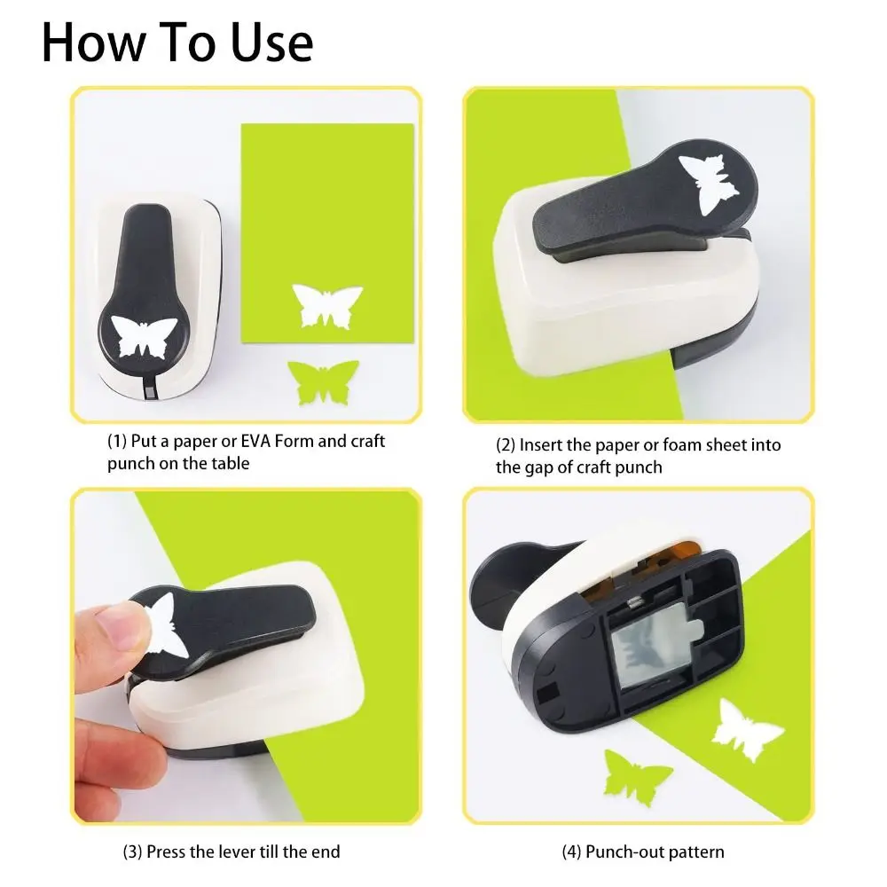

ABS Plastic Kid Hole Punch Craft Hole Punch DIY Paper Cutting -shaped Hole Punch Handmade Scrapbooking Paper Shaper Cutter