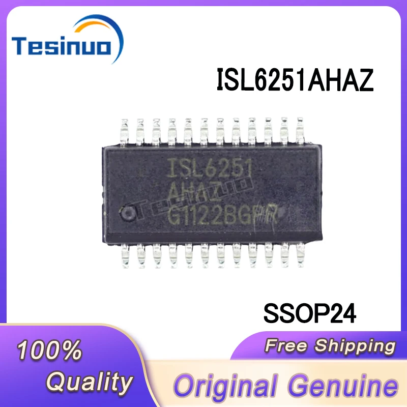 5/PCS New Original ISL6251AHAZ ISL6251 AHAZ SSOP24 Battery charging management chip In Stock