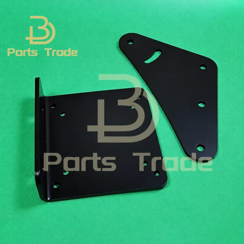 1PC Carbon Steel L Type Bracket Fixed Racing Simulator Display Fixture Triple Screen Bracket Angle Connecting Plate Triangle