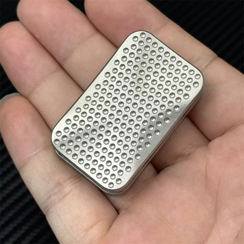 Edc Fidget Slider Rotating Metal Soap Anti Pressure Sensory Toy Tdah Focal Table Toy with Soft Magnetic Slider