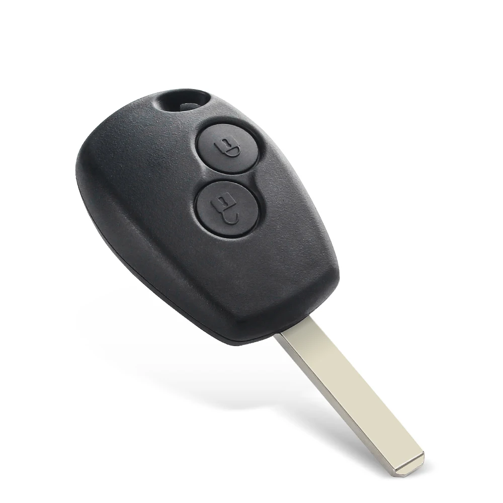 KEYYOU For Renault Duster Clio DACIA 3 Twingo Logan Sandero Modus For Nissan Fob 2 Buttons Car Alarm Remote Key Shell Case