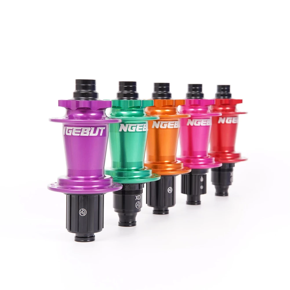 NGEBUT Bright and Colorful 690 rings Bicycle Hub Sealed Bearing 6-bolt Disc Brake J-Bend 28Holes BOOST MTB Hub For SHIMANO