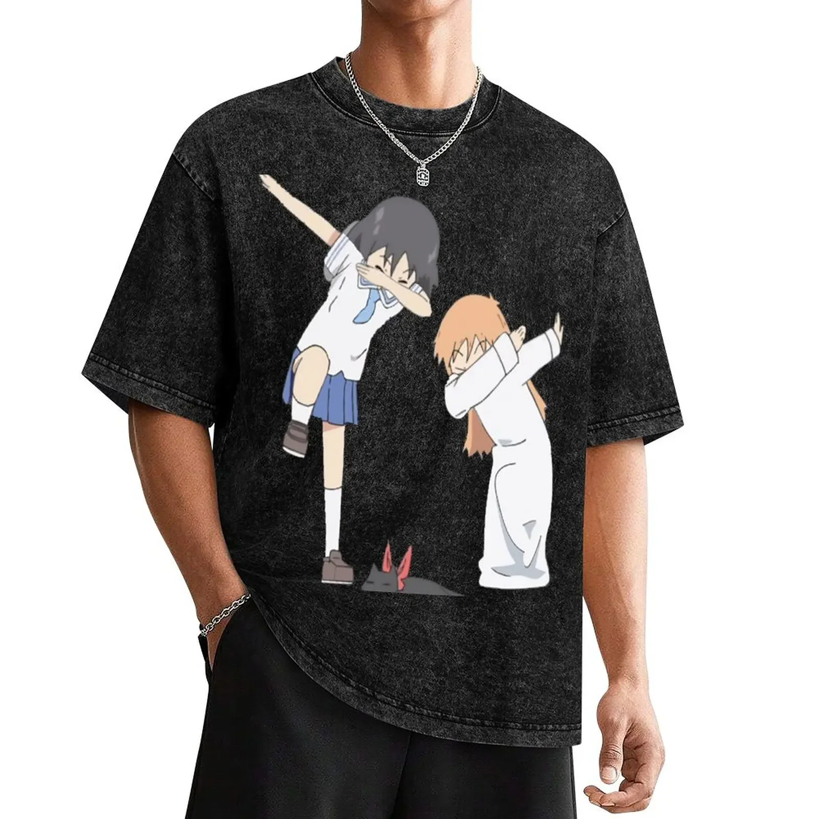 Shinonome Dab - Nichijou T-Shirt Aesthetic clothing anime t shirts sports fans basketball graphic tees mens t shirt