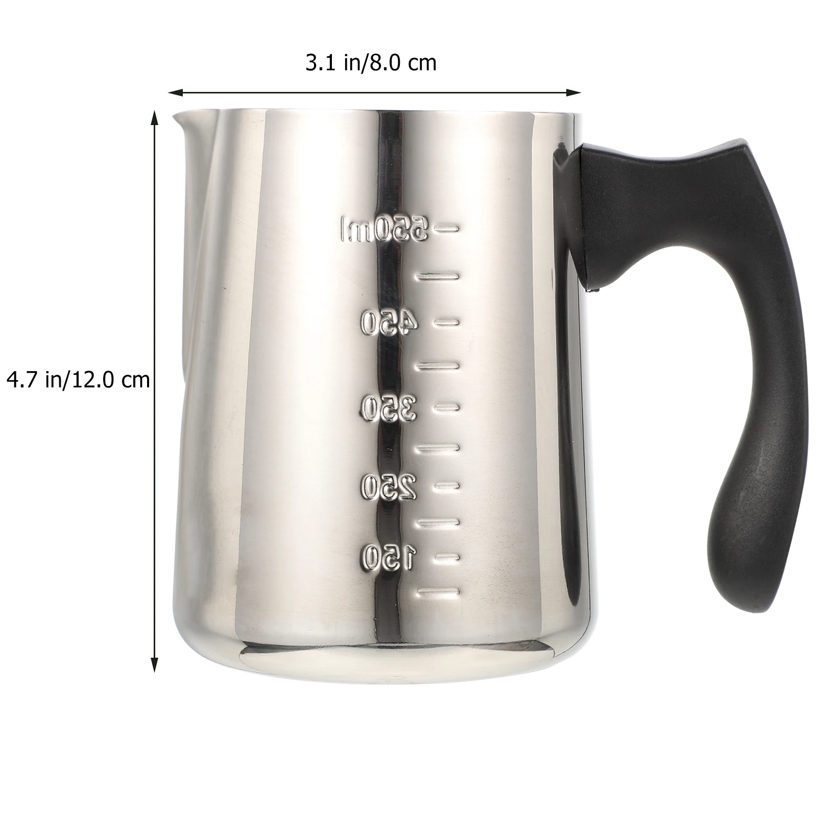 

Stainless Steel Frothing Cup Multi-Function Steaming Pitcher Ergonomic Handheld Design Anti-Rust Surface Large Capacity