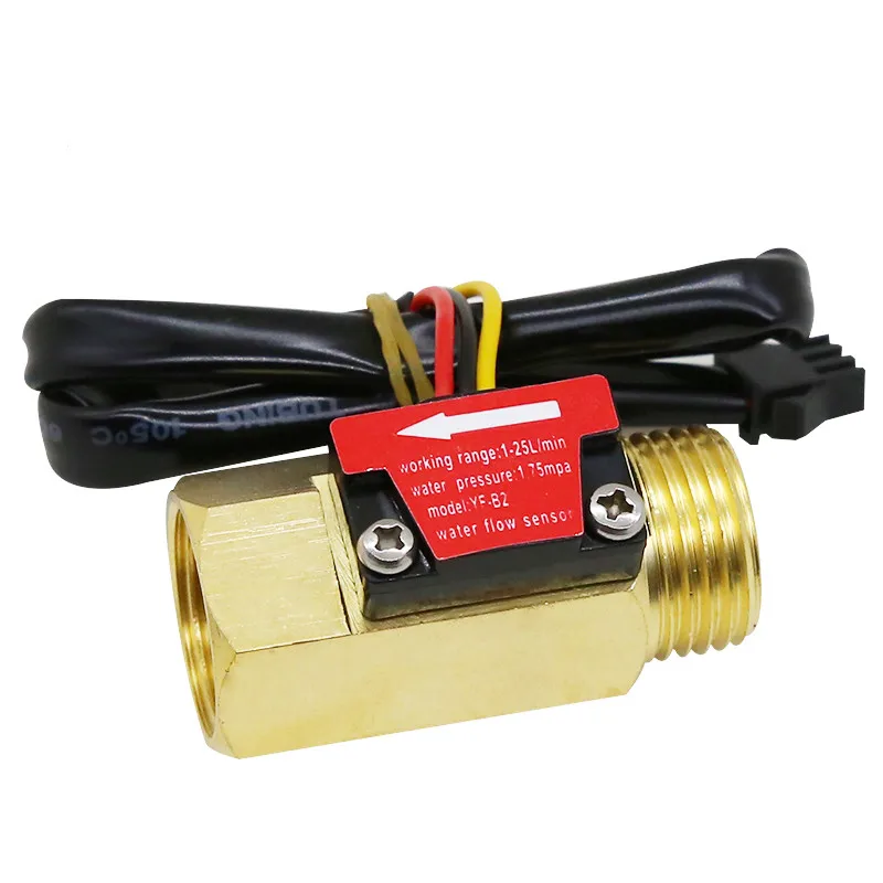 Hall Flow Sensor Turbina Medidor de Fluxo de Água 125l por Min Yf-b1 Yf-b2 Yf-b3 Bsp g1 2