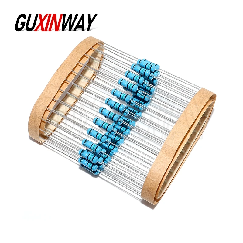 Resistore a film metallico da 50 pezzi 1/2 Watt 0,5 W 0R-4,7 M 0,12R 0,15R 0,18R 91R 110R 120R 130R 910K 1M 2,2 M 4,7 M Resistore a film metallico