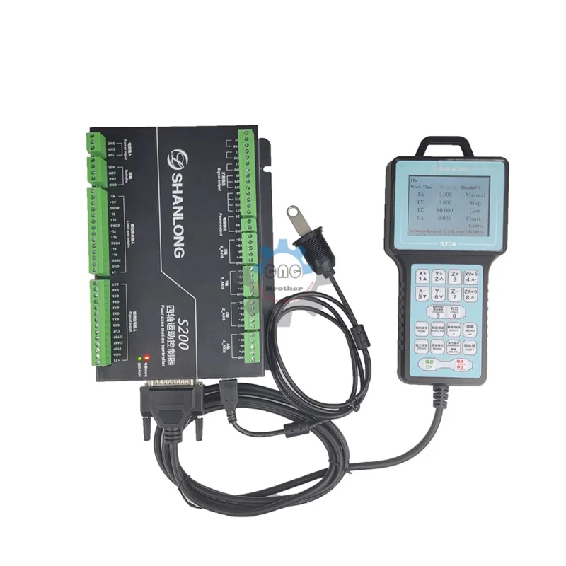 DSP Shanlong S200handheld Controller High-Precision Engraving Machine4-Axis CNC Engraving Machine Offline Motion Control System