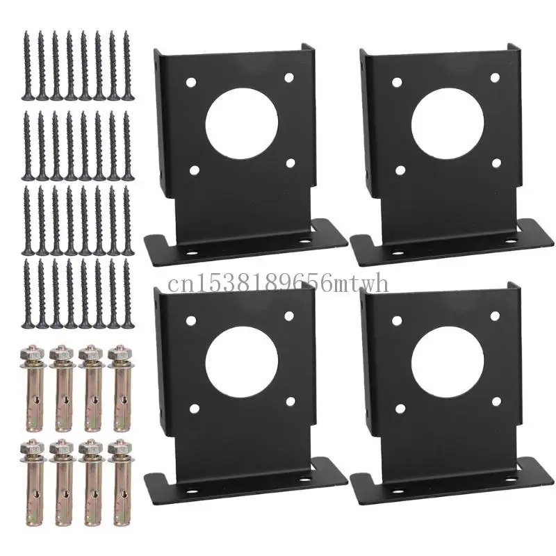 

Sturdy Metal Adjustable Deck Post Base Brackets for Enhances Stability in Patios Balconies and Terraces Installations B03D