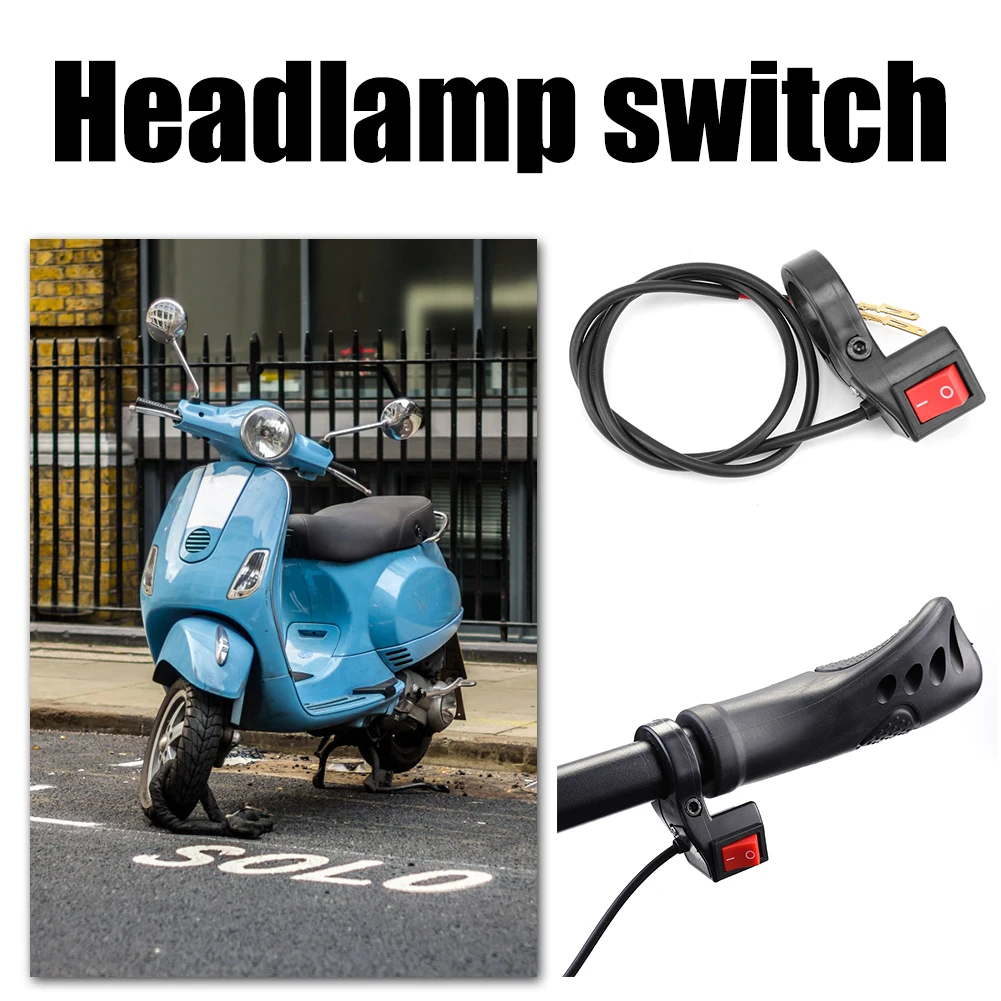 

E-bike Motorcycle Handlebar Headlight Switch ON OFF Button Modified Light Switch