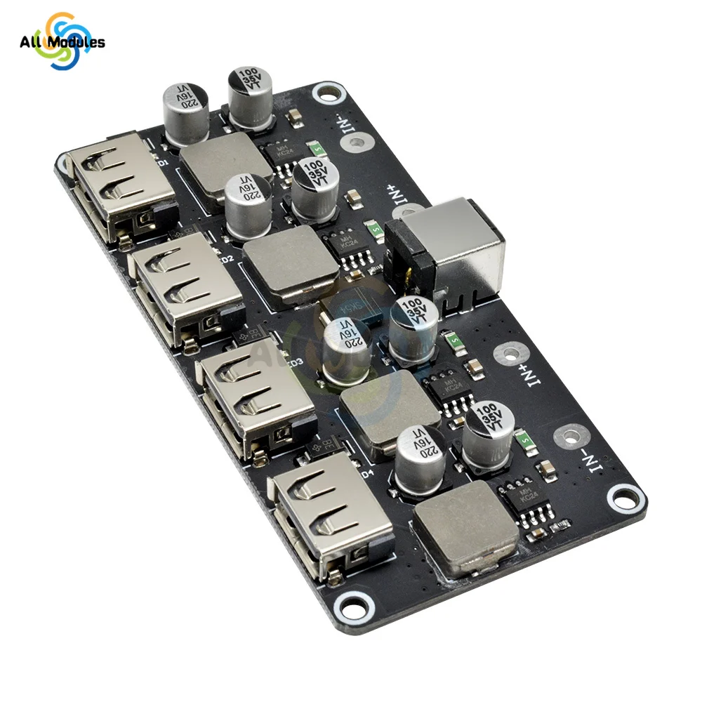 USB QC3.0 QC2.0 USB DC-DC Buck Converter Charging Step Down Module Input 8V-30V to Fast Quick Charger Circuit Board