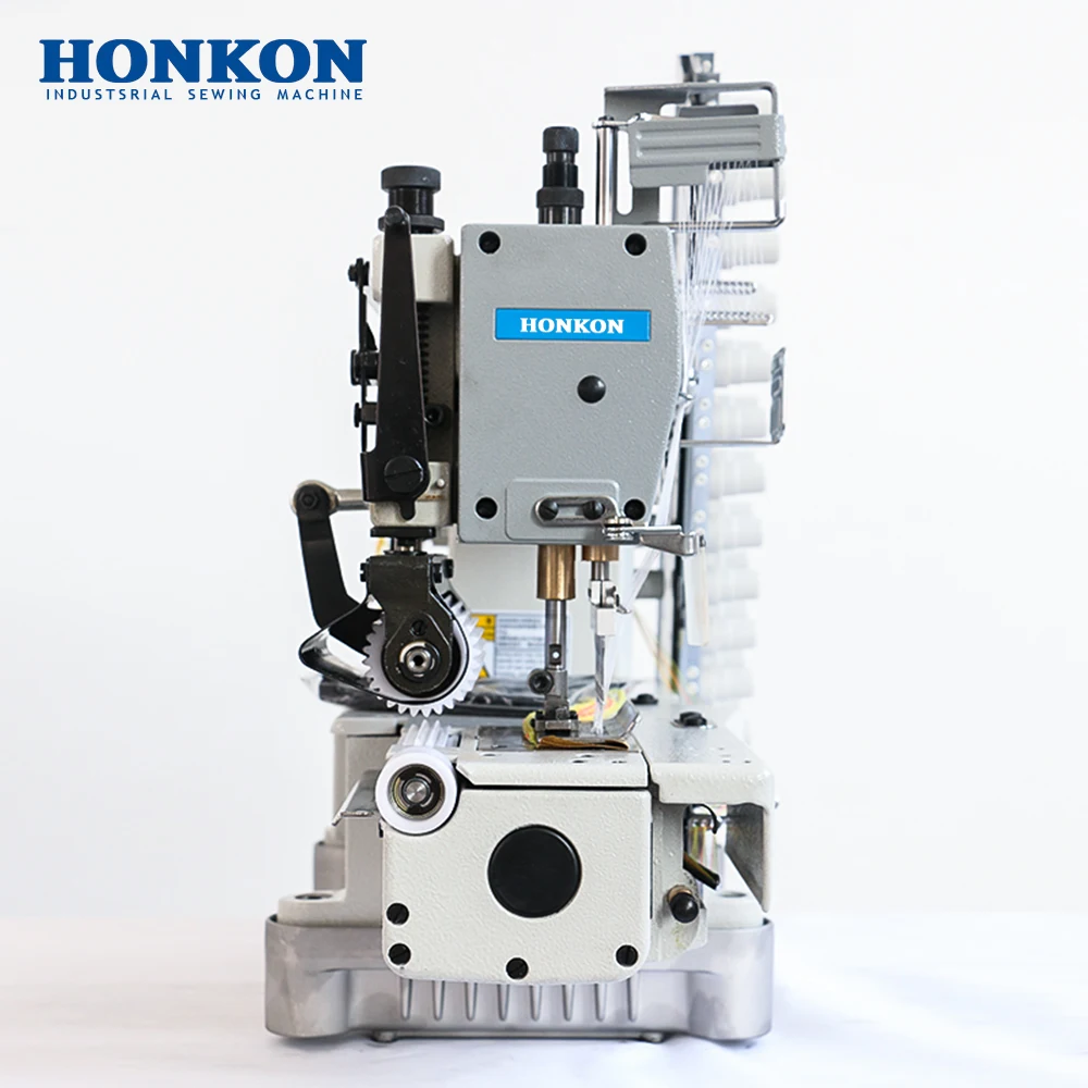 

HotHONKON HK-008 12 Needle Pneumatic Automatic Thread Cutting Stitching Industrial Sewing Machine for Clothing