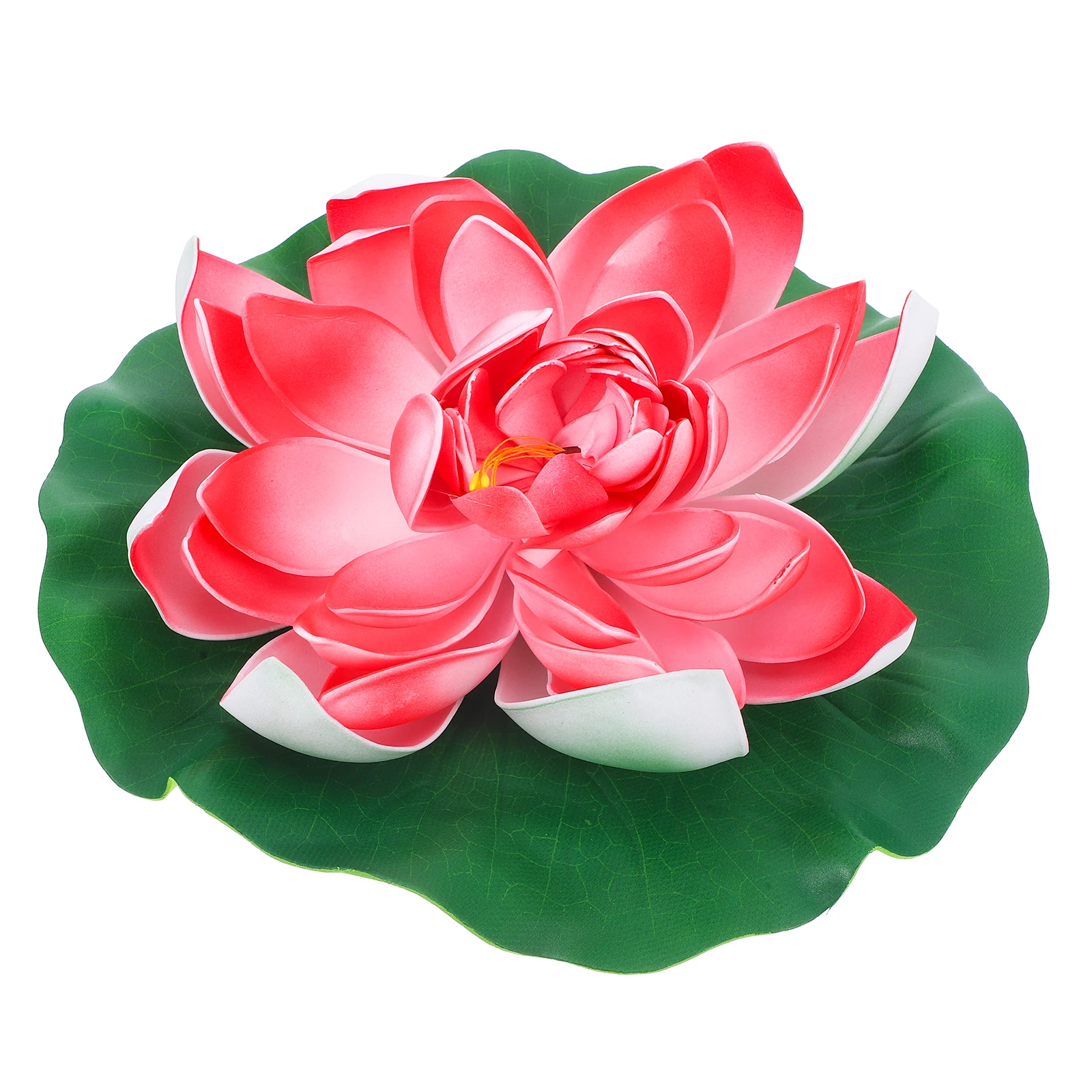 1 шт., 28 см, искусственный цветок лотоса, декор для пруда, не требует полива, идеально подходит для дома и сада, искусственная водная лилия