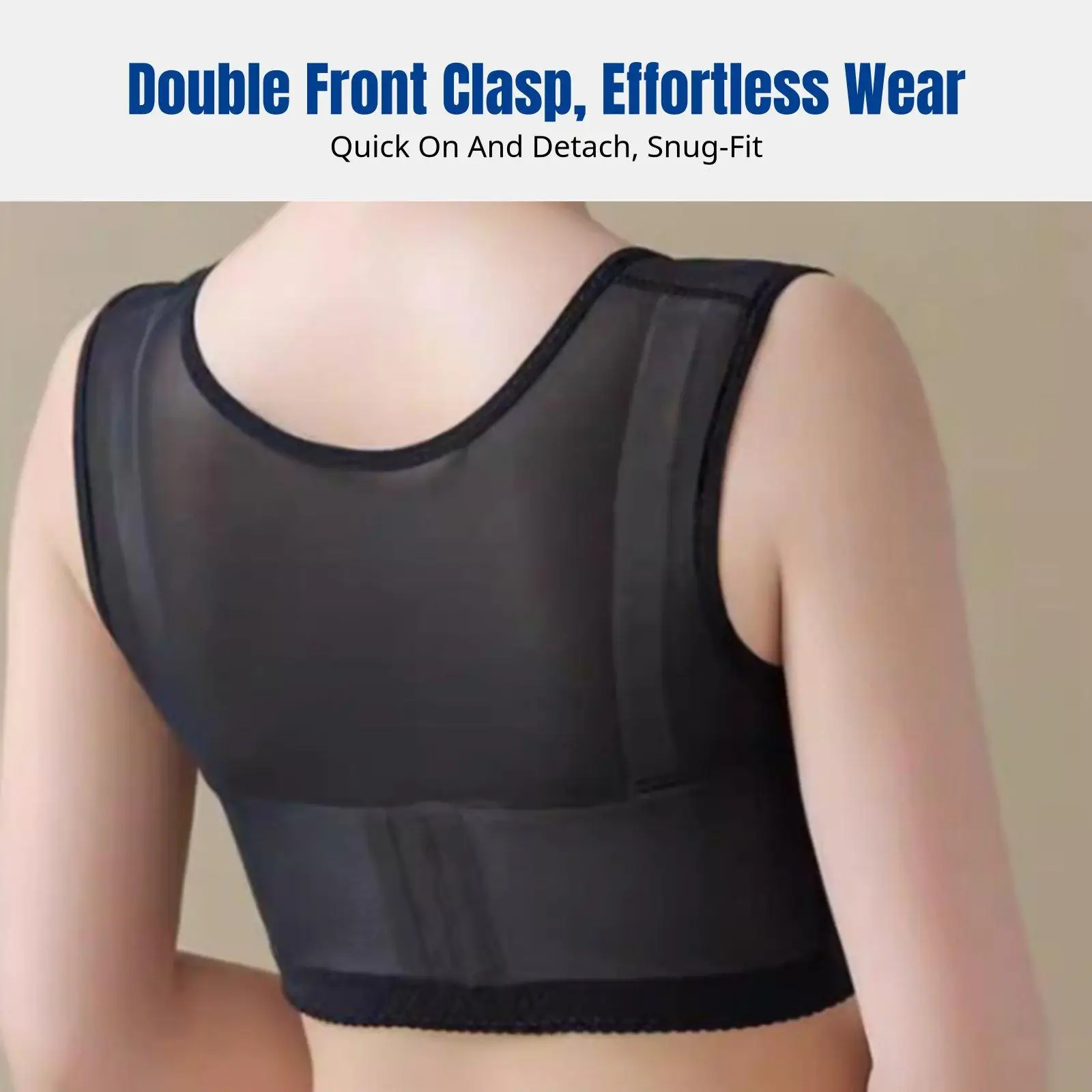 High Support Sports Chest Band Women Anti Motion Bra Top Discreet Stabilizer for Exercise