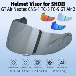 Motorcycle Helmet Visor Lens Full Face Shield Lens Case for SHOEI GT-Air Gt Air2 Neotec CNS-1 CNS1 TC- 5 Visor Shield
