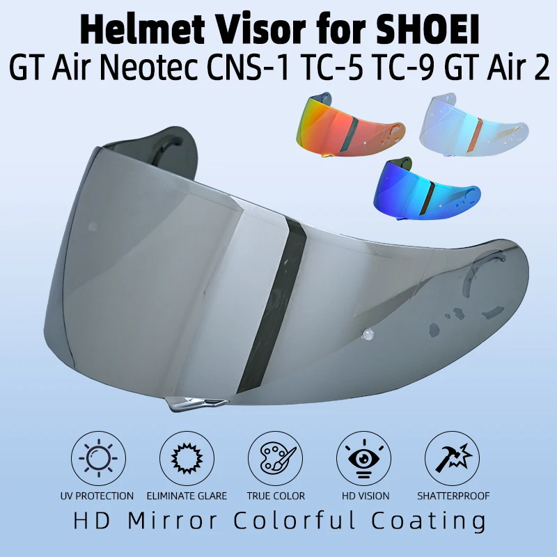 Helmet Visor for SHOEI GT Air Neotec CNS-1 TC-5 TC-9 GT Air 2 Helmet Shield Uv Cut Casco Moto Face Shield Visera Windshield