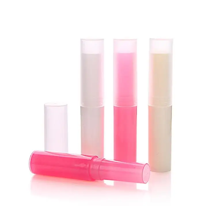 500pcs PP Plastic 4g Lipstick Tube Frosted Lip Balm Tube Containers Lip Gloss Scrub Containers SN820