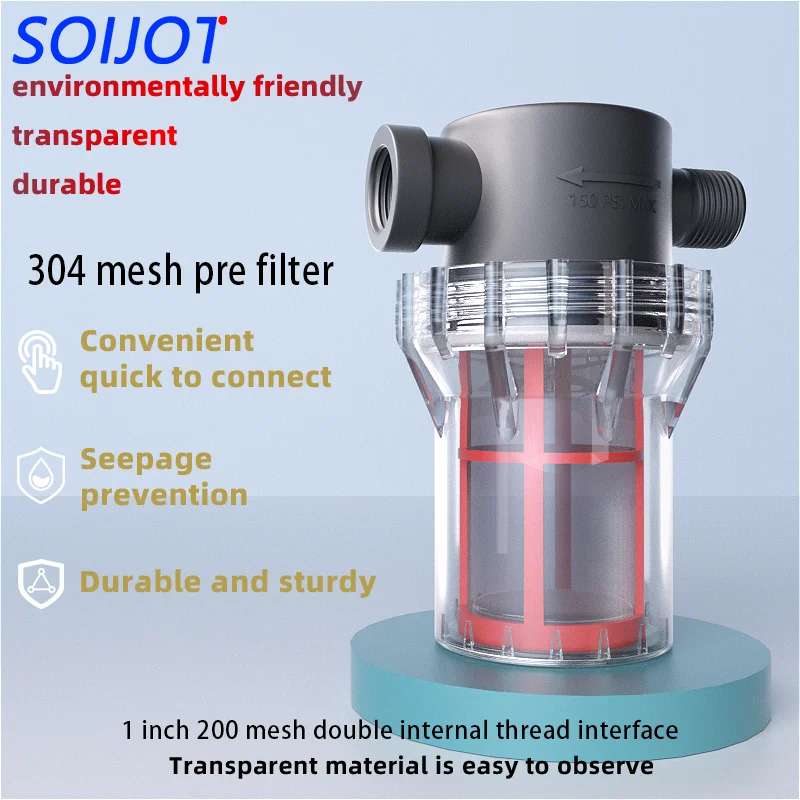 1/2 inch Threaded Inlet Filter, Used for Irrigation and Sediment Filtration, Suitable for Aquarium and Fish Tank Pre-Filters