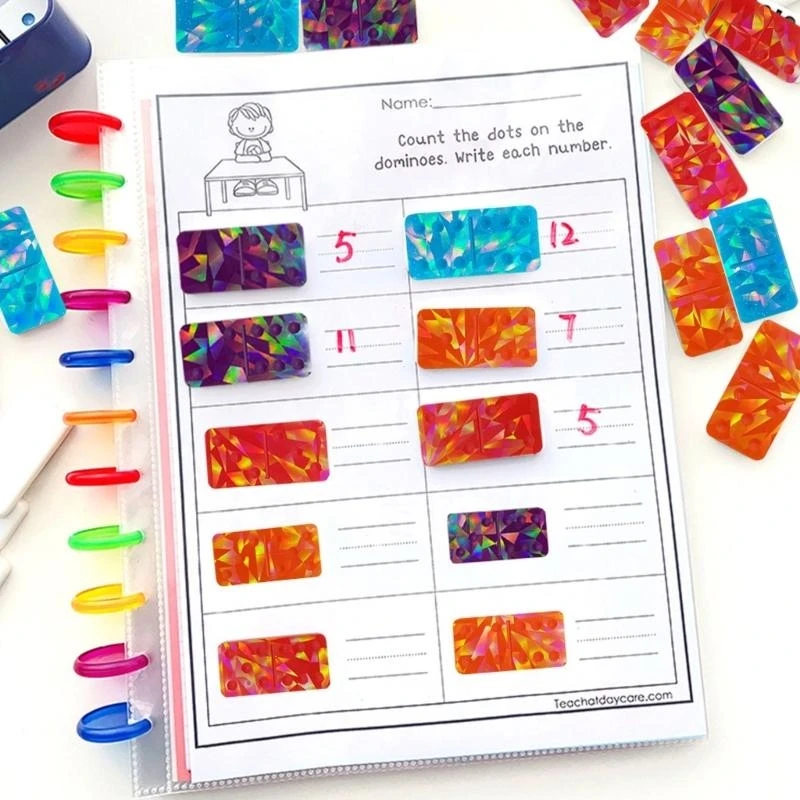 Silicone Mould for Children Educational Arithmetics Dominos Board Game Cards Glues Dripping Mold Jewelry Making Tool - Image 3