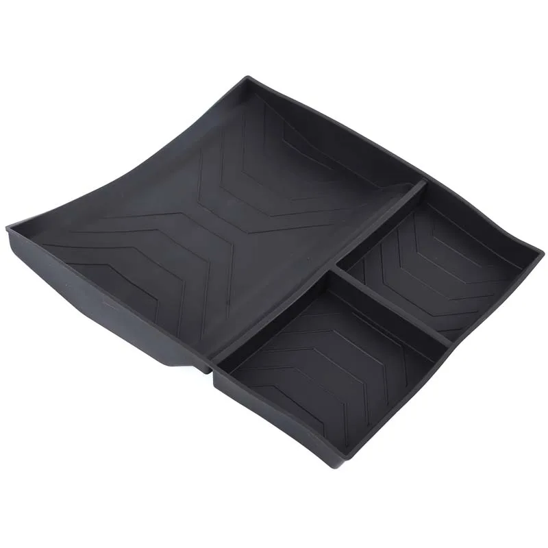 لسيارة Land Rover Defender 90/110 2025 TPE صندوق تخزين من السيليكون مناسب خصيصًا للمقصورة السفلية لوحدة التحكم المركزية - متين