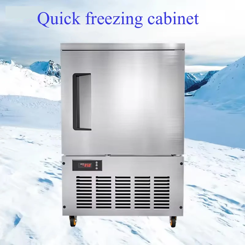 PBOBP Small Double Door Refrigerator Household Energy-Saving Silent Quick Freezing Freezer Cabinet Freezer Container