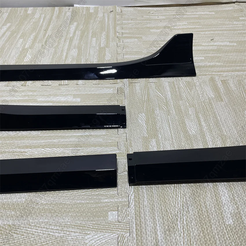 Gonna laterale auto nera 4 pezzi per Tesla Model 3 2017-2022 estensioni paraurti laterale diffusore Spoiler kit corpo protettore modificato