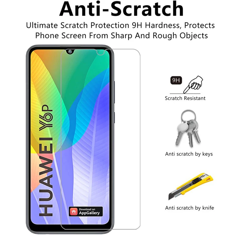 tempered glass for huawei y6p phone case huaweiy6p y 6p 6 y6 p yp6 6yp p6y 2020 2019 back cover huawey huwei hawei huawi huwaei