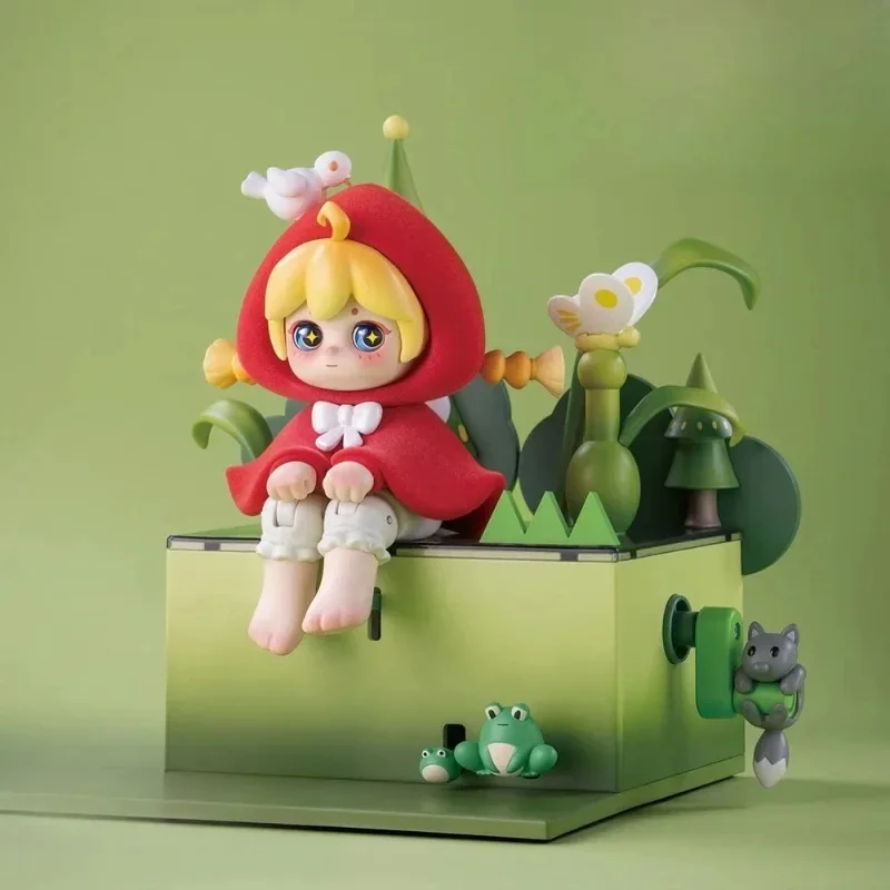 Moving toys, fairy tale series, clever Little Red Riding Hood, trendy figure ornament gifts