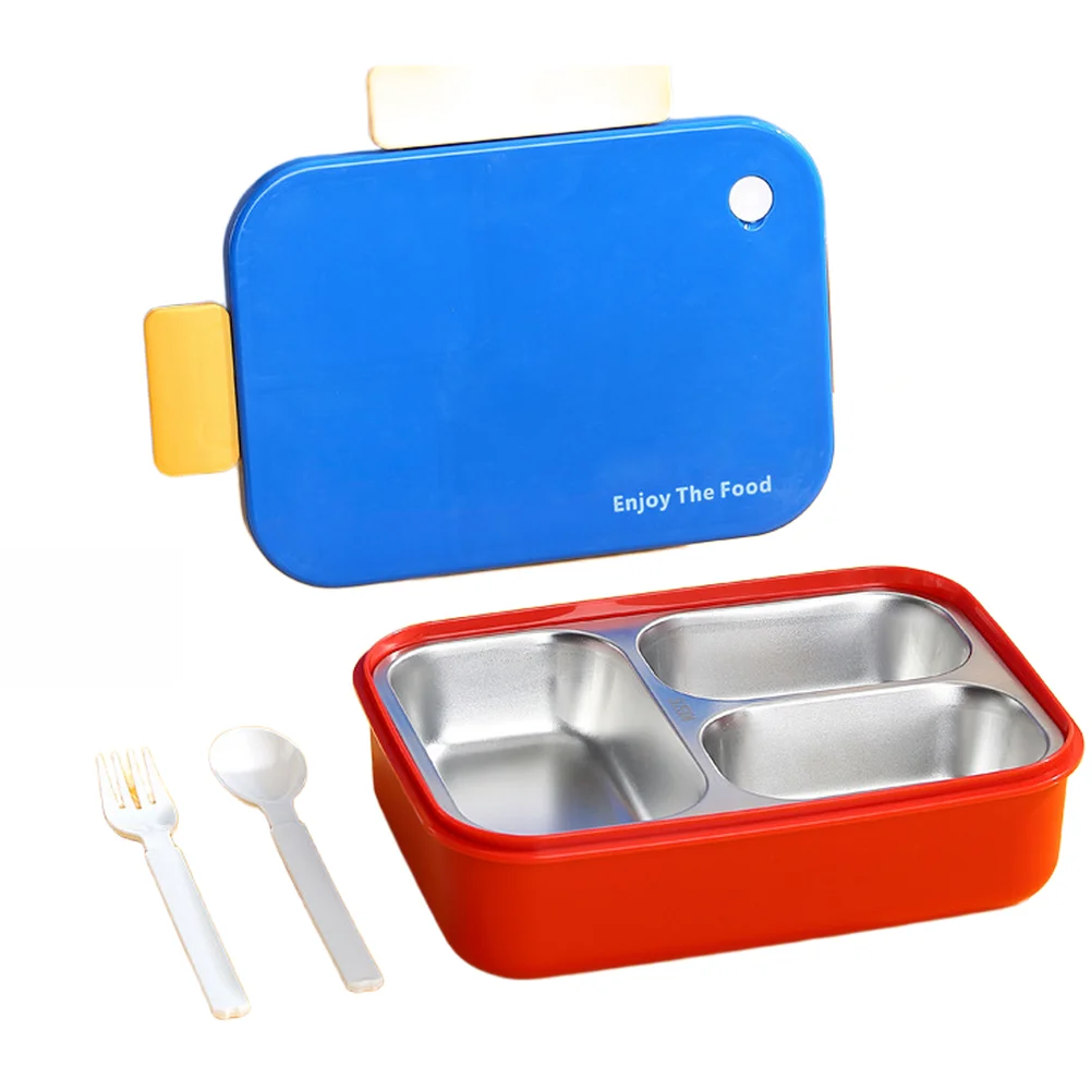 304 Stainless Steel Insulated Food Box with Three Divided Sections and Tight Seal Design for Safe Transport of Hot or Cold Meals