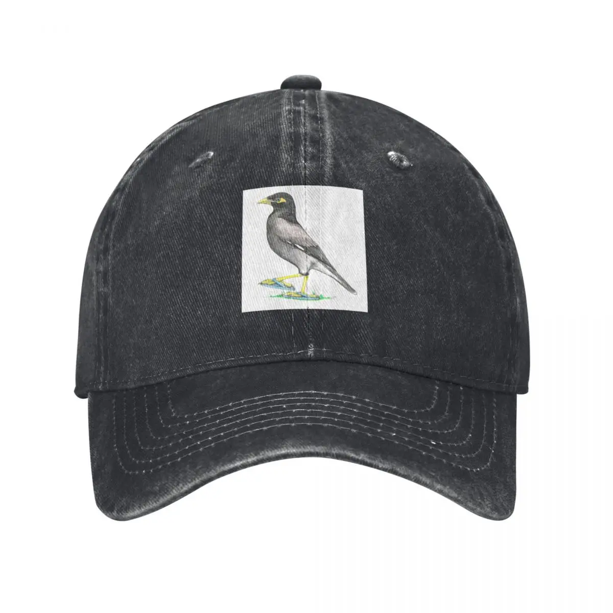 Myna in Flip Flops Baseball Cap New Hat Beach Bag Beach Caps For Men Women's