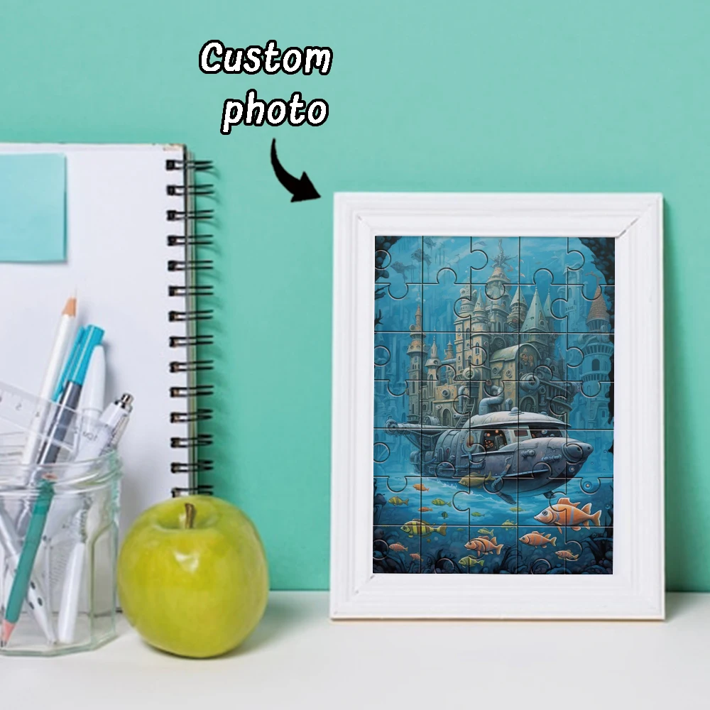 35/150/300/500/1000pcs cartoon role Custom Photo Personalised Decompression Puzzles Jigsaw puzzle Love Gift  Kids Gift