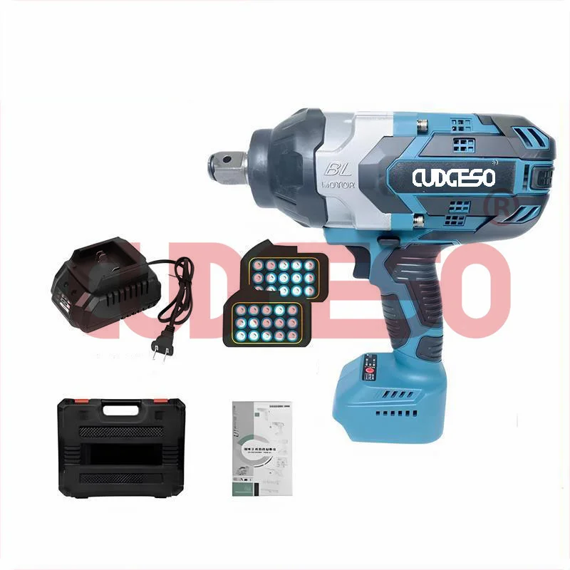 6000ah 1300 N.m High Torque Cordless Electric Impact Wrench for Tire