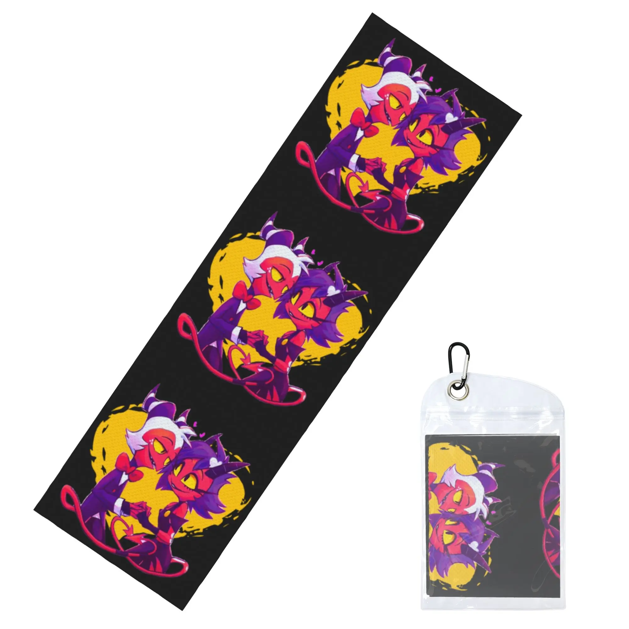 Anime Animated Movies Helluva Boss Millie And Moxxie Cold Exercise Towel Yoga Fitness Running Outdoor Activities Camping Towels