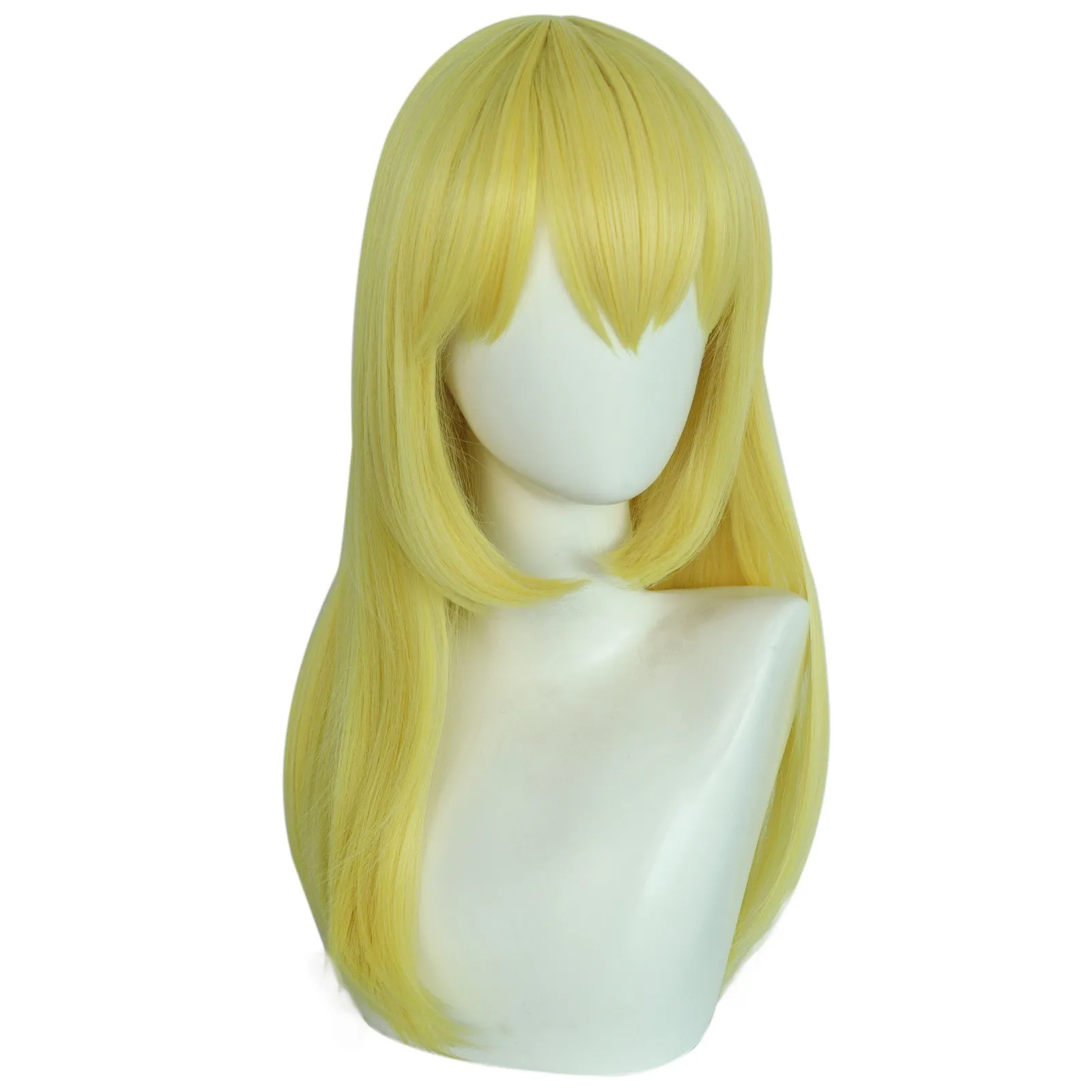 Anime Mashle Magic and Muscles Lemon Irvine CosplayWig Yellow Long Fiber Hair Easton Magic Academy