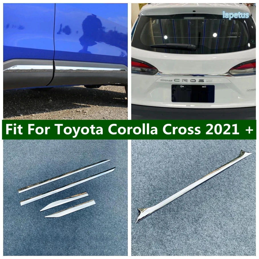 

Car Rear Trunk Tail Gate Lid Trim Cover Door Side Line Body Molding Bezel Strips Fit For Toyota Corolla Cross 2021 - 2023