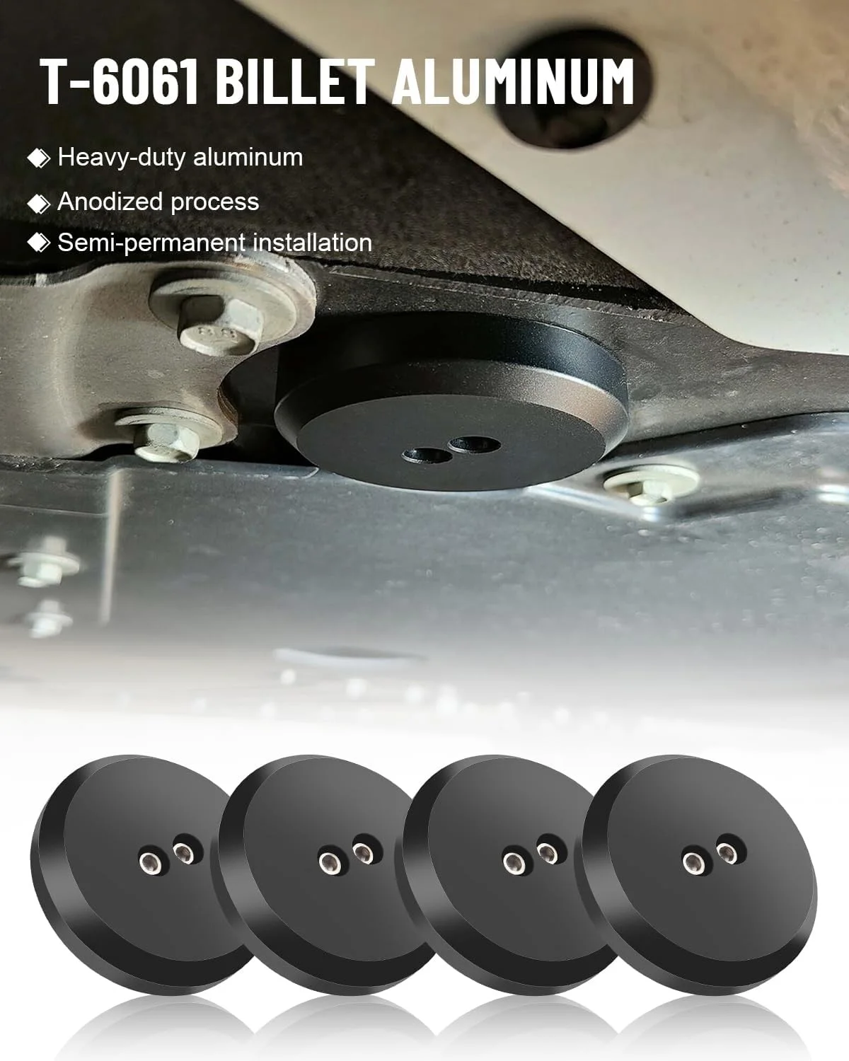 

4Pcs/set Aluminum Lifting Puck Pad Compatible for Porsche Corvette C7 C6 C5 C8 Z06 1997-2025