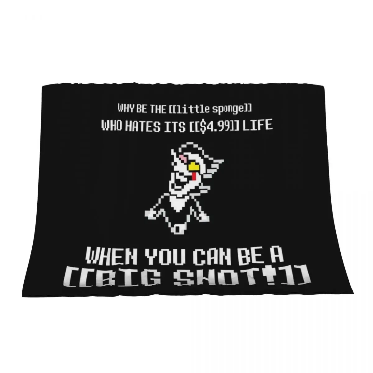 

YOUR CHANCE TO BE A BIG SHOT Throw Blanket Flannel Fabric Giant Sofa Furry Blankets