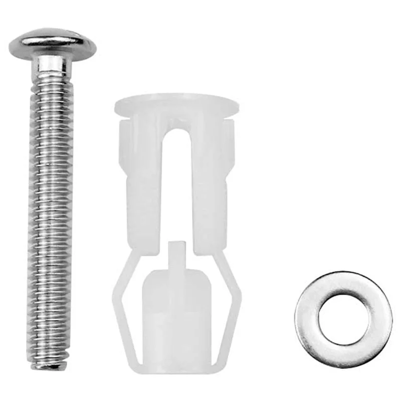 AB47-5X parafusos do assento do vaso sanitário e parafusos da tampa do vaso sanitário parafusos de dobradiças de fixação superior de aço inoxidável, para peças de reposição do assento do vaso sanitário