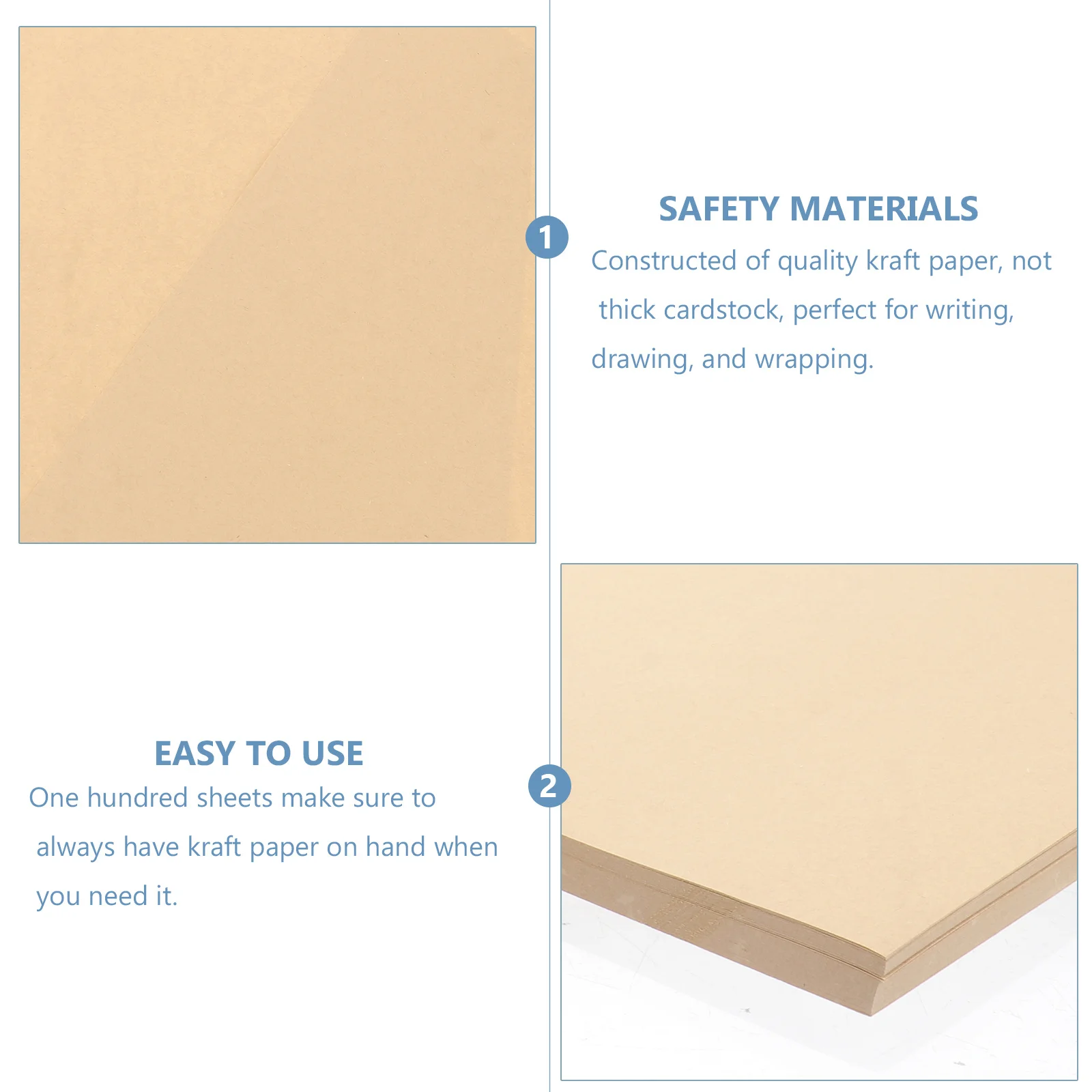 Carta kraft a4 80g marrom claro vintage papelaria para artesanato scrapbooking embrulho folhas de papel kraft papel de escritório