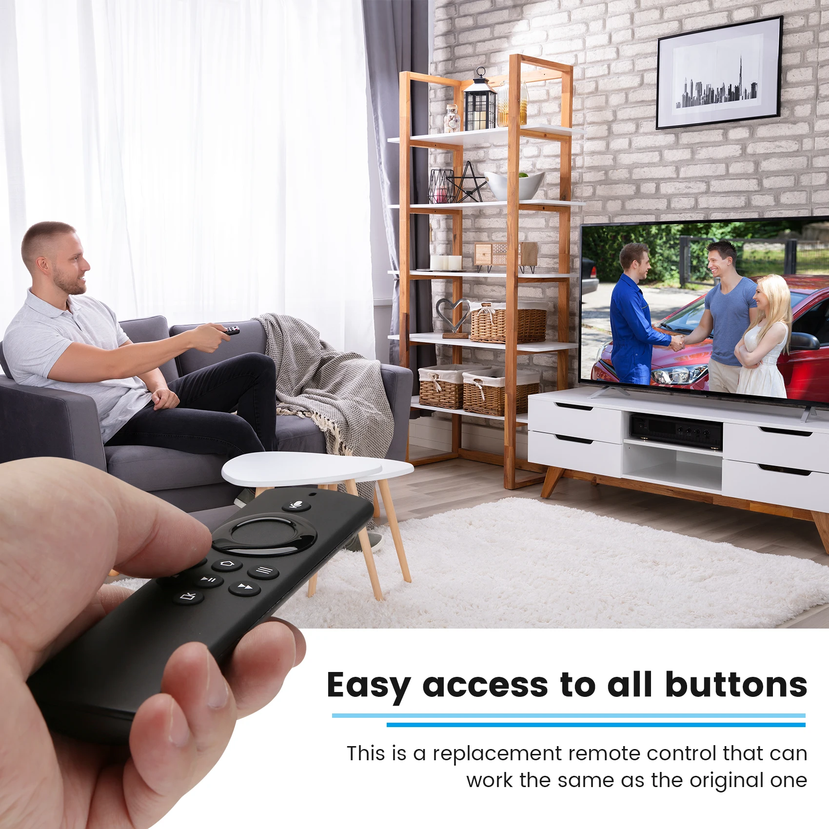 A33T H69A73 Voice Remote Control Replacement for Amazon Fire TV Stick Lite with Voice Function