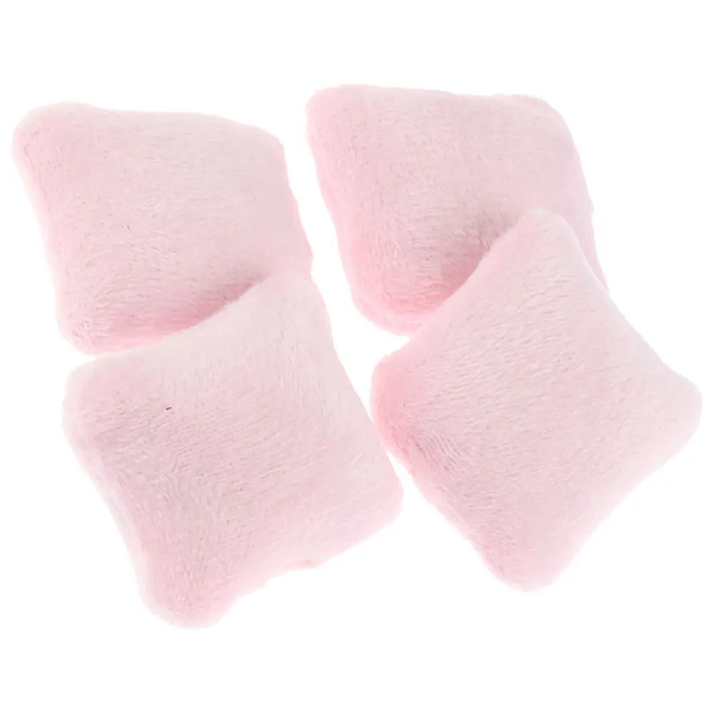 4Pcs Miniature Pillow Ornaments Durable Lint Material Smooth Surface Mini House Decor Fake Sofa Pillows Tiny Pillow