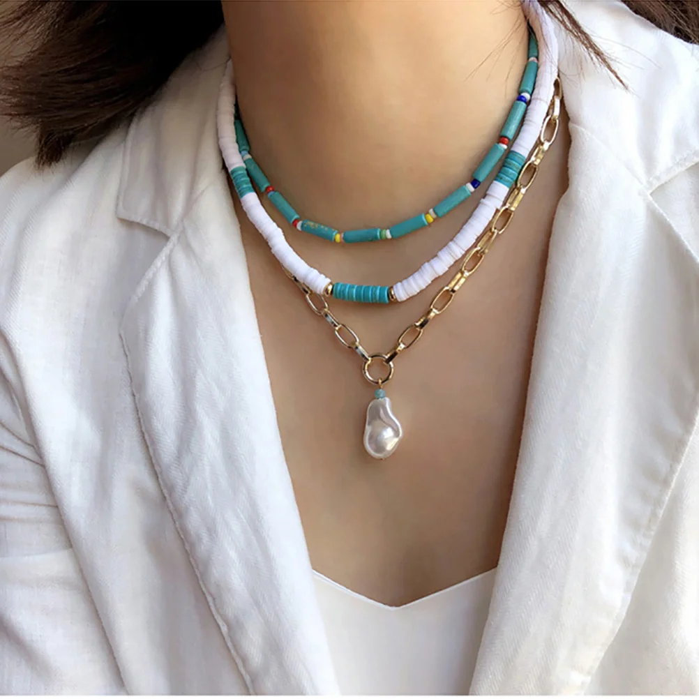 

1Pcs Bohemian Necklace Multi-Layer Pendant Hand-Woven Exquisite Women Jewelry Gift for Lover Wife Girlfriend Mother Daughter