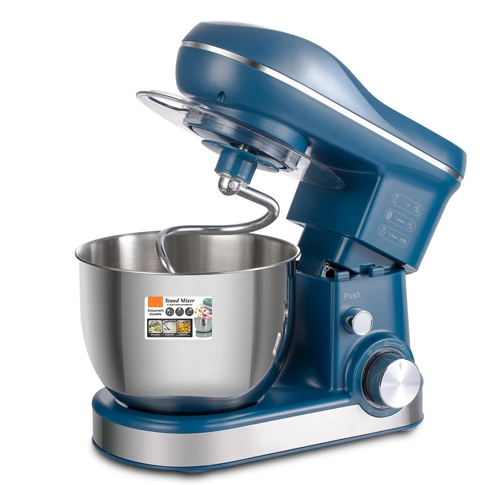 Stand Mixer 6L Capacity 3 in 1 Mix the Green Salad and Cake Speeds Settings Anti Splash protection