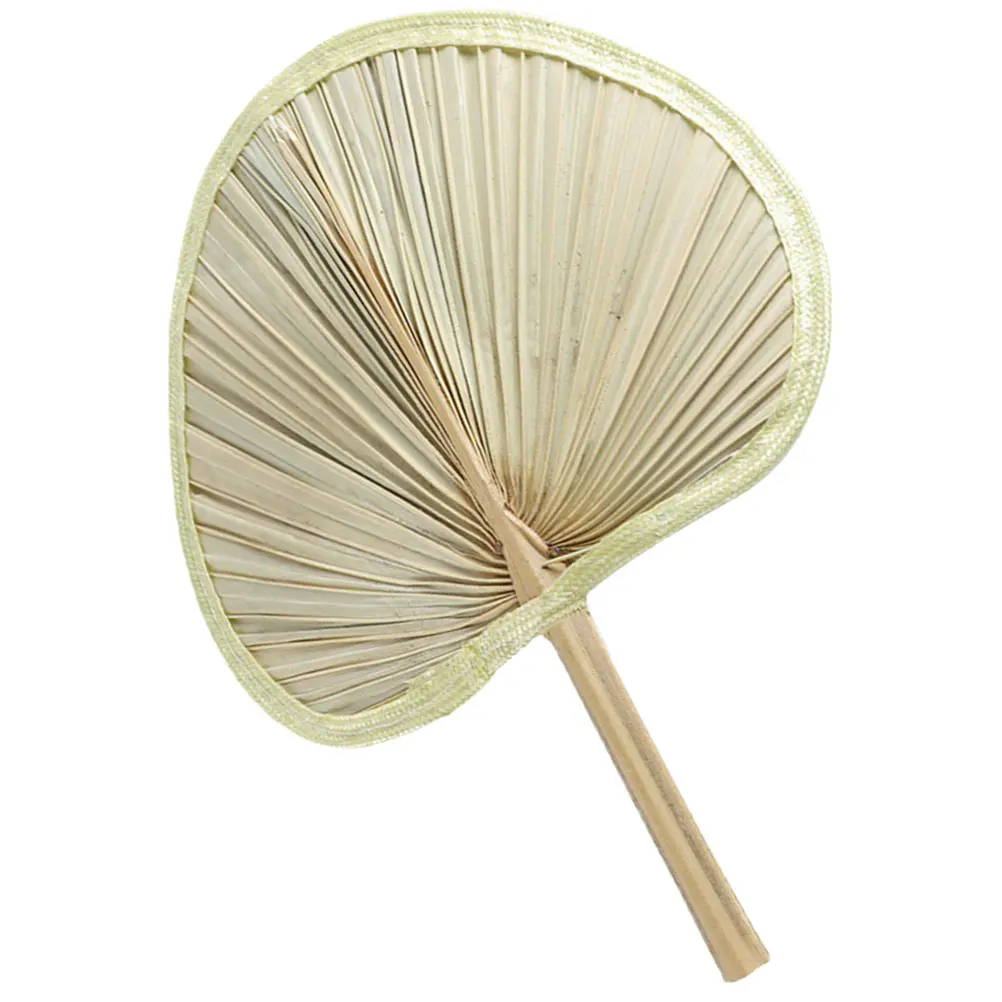 

Handheld Summer Cooling Fan Handmade Woven Fan Natural Lightweight Design for Outdoor Party Beach Decoration Handmade Fans