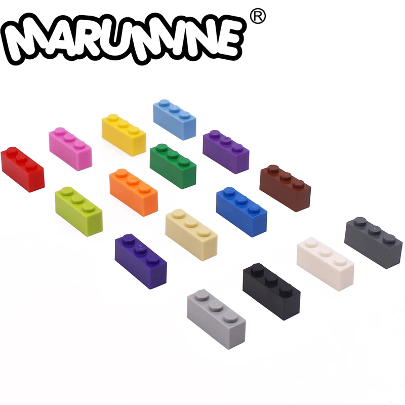 

MARUMINE MOC Bricks 150PCS 1x3 Classic Educational Toys For Children 3622 Idea Base Building Blocks Compatible Whit Other Brand