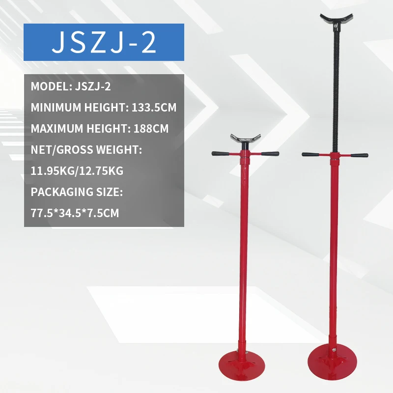 

Underhoist Stand 2 Ton Capacity Pole Jack, Lifting from 103CM to 188CM Triangular Base Two Wheels Automotive Support